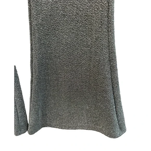 Women's H&M Sliver Metallic Sparkle Flare Leg Pull On Pants Size Medium - Picture 4 of 9